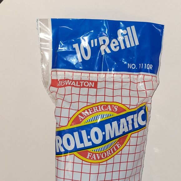 New Roll-O-Matic 10" Sponge Mop Refill 1110R Blue WB Walton NOS Steel Const USA - Picture 2 of 9